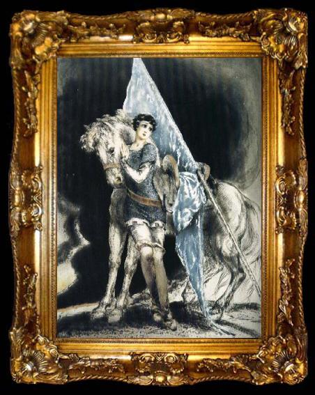 framed  Louis Lcart Joan of Arc, ta009-2